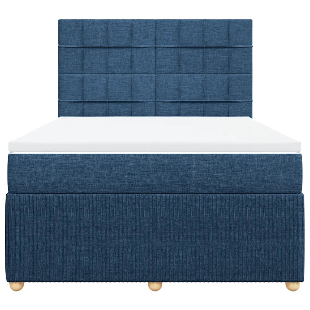 Giroletto a Molle con Materasso Blu 160x200 cm in Tessuto 3292113