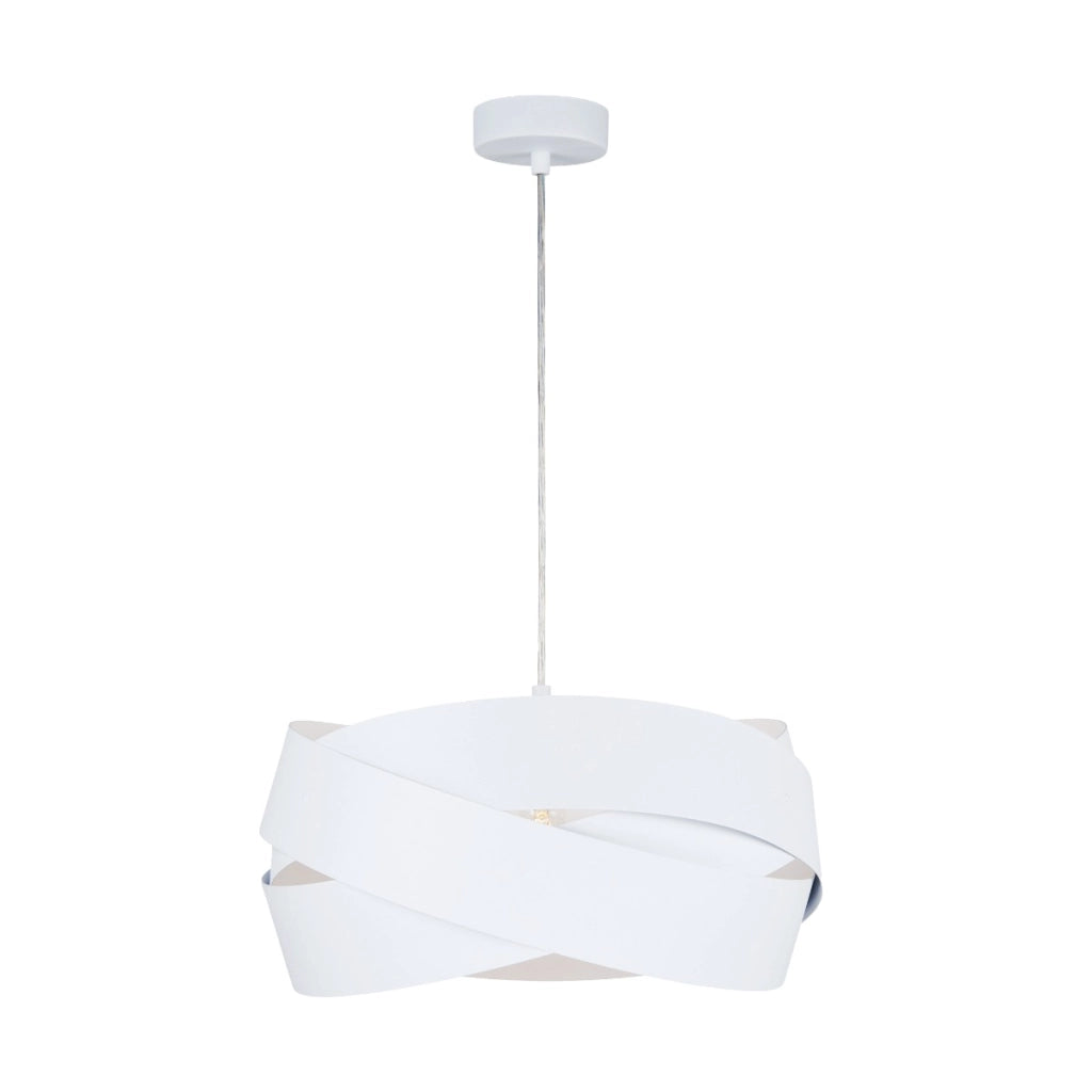 Lampada a sospensione Tornado bianca Ø40 E27 Zuma 1113