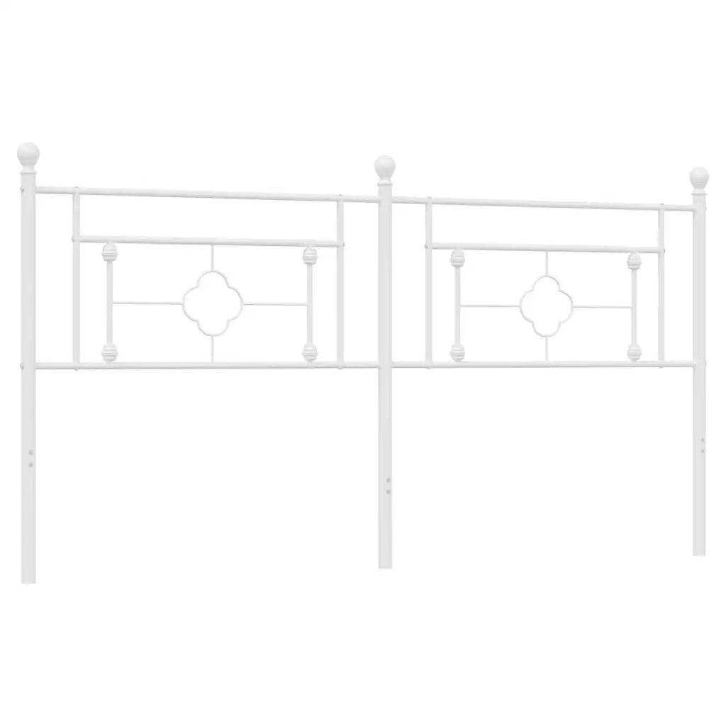Testiera di Ricambio in Metallo Bianco 180 cm 374424