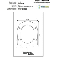 Copriwater in legno rivestito di poliestere per g.s.i old antea