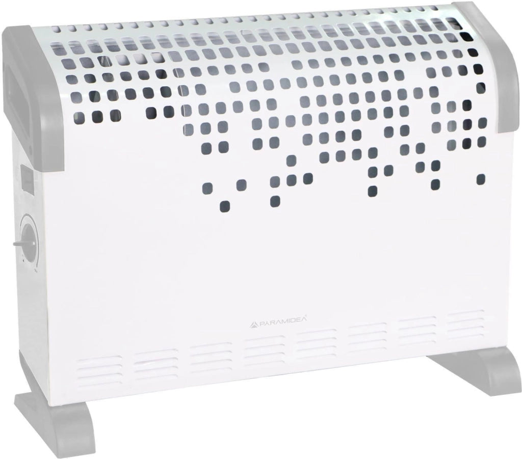 Pyramidea TC203V stufetta elettrica Interno Grigio, Bianco 1800 W Stufa elettrica a convezione