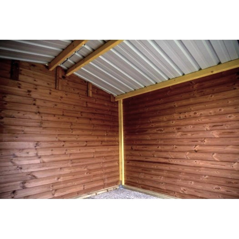 Casetta da giardino in legno 400x500 cm – Legno termotrattato 28 mm – Tetto in acciaio – THA4050.02T Foresta