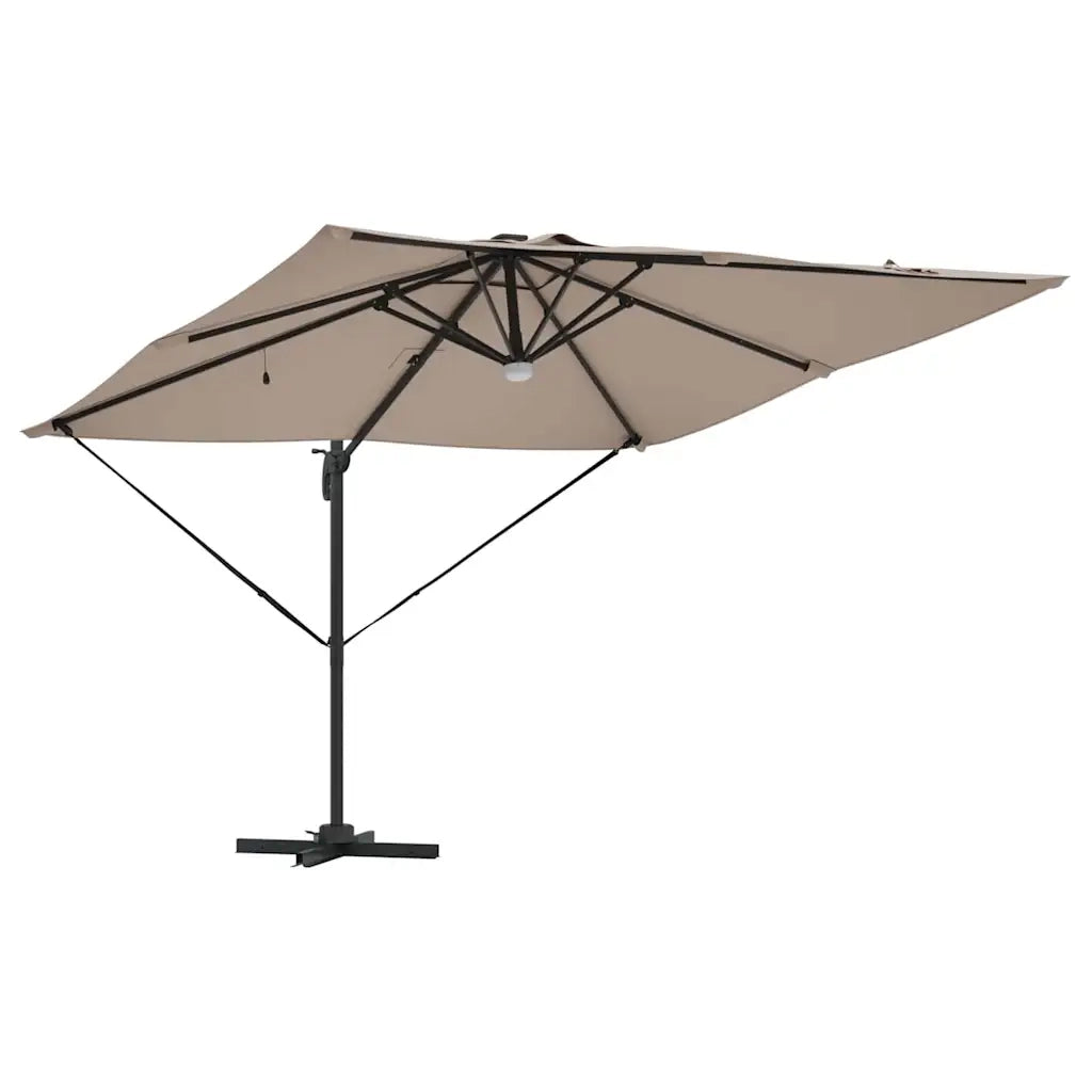 Parasole Roma-Ombrellone da giardino Talpa 286 x 284 x 270 cm Alluminio e Poliestere
