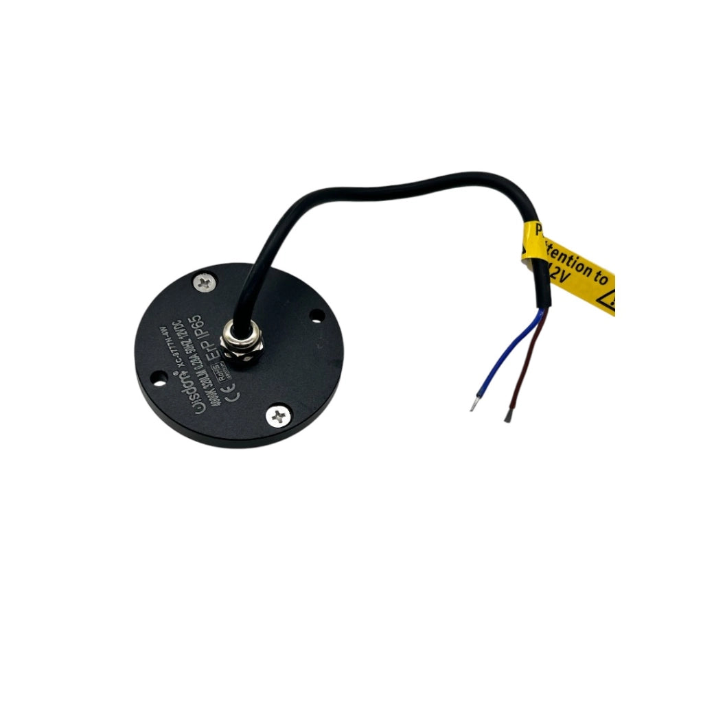 FARETTO SEGNAPASSI LED 4W CALPESTABILE NERO LUCE RADENTE DOPPIA FINESTRA 4000K IP65 - IDEALE PER VIALI GIARDINI E PERCORSI ESTERNI