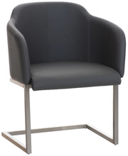 Sedia Magnus in similpelle grigio