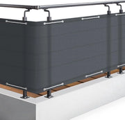Schermo per balcone - Telaio di privacy - Parete di protezione - Goditi il panorama - Impermeabile - Resistente ai raggi UV - 90 x 500 cm - Antracite