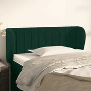 Testiera ad Orecchio Verde Scuro 103x23x78/88 cm in Velluto 3117427