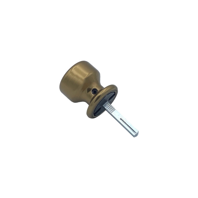 Maniglia su rosetta tonda SAGUATTI  251/50CQ in alluminio bronzo lucido