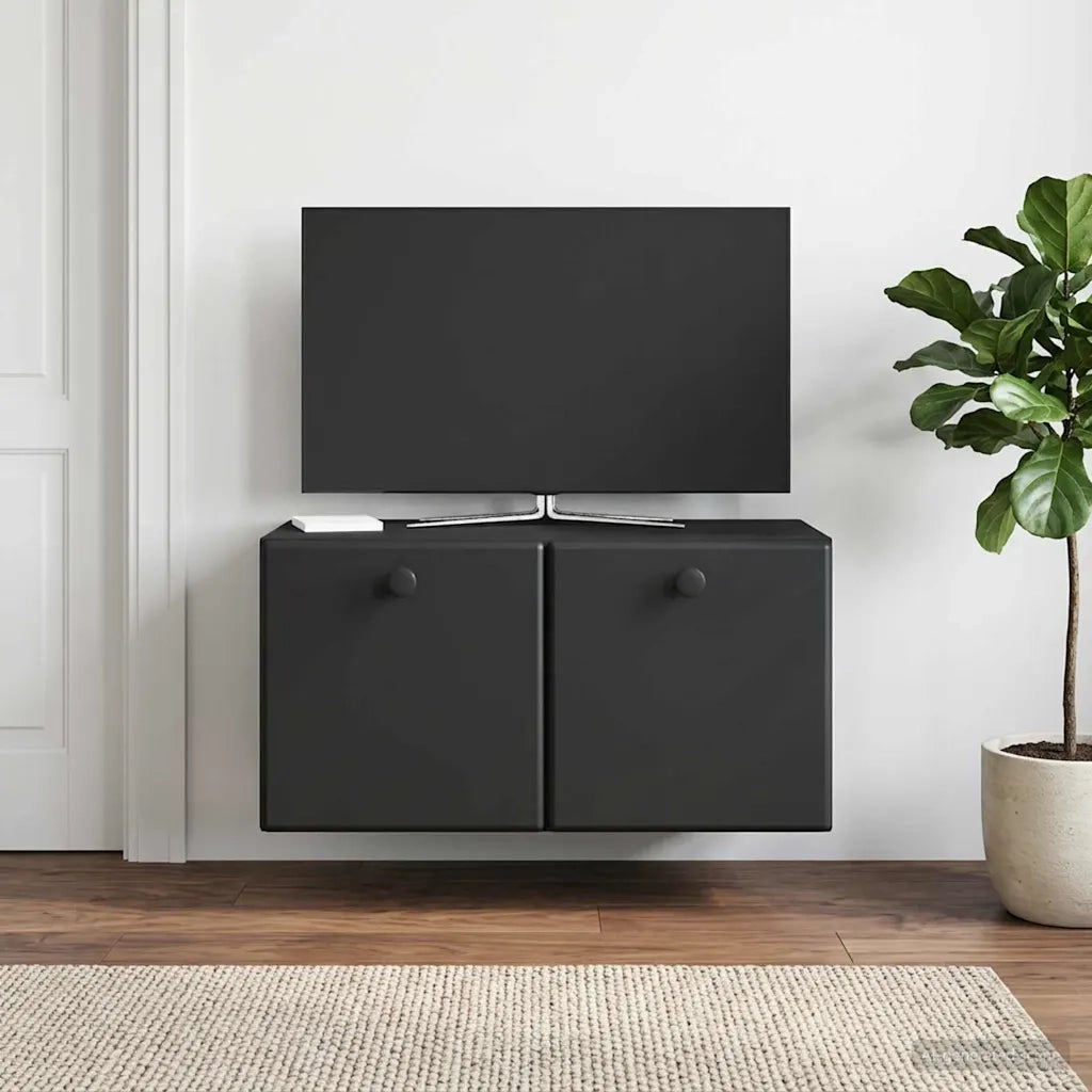 Mobile Porta TV da Muro 59,5 x 31 x 30 cm Nero 899216