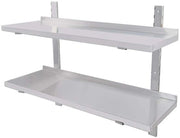 Piastra di stoccaggio per cucina in acciaio inossidabile 2 pannelli, 60x30cm