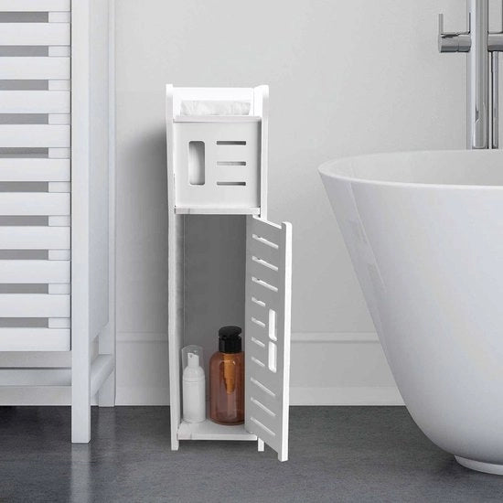 Sostegno per carta igienica, Sostegno per carta igienica con supporto per carta igienica in acciaio inox, Sostegno per carta igienica con capacità di stoccaggio per il water dietro il water, Sostegno per carta igienica con iniettore per carta igienica