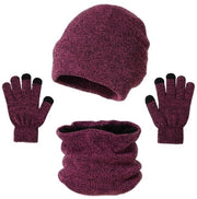 Set invernale - Cappuccio Guanti - Set a tre pezzi - Termo e Paraluce - Unisex - Fucsia