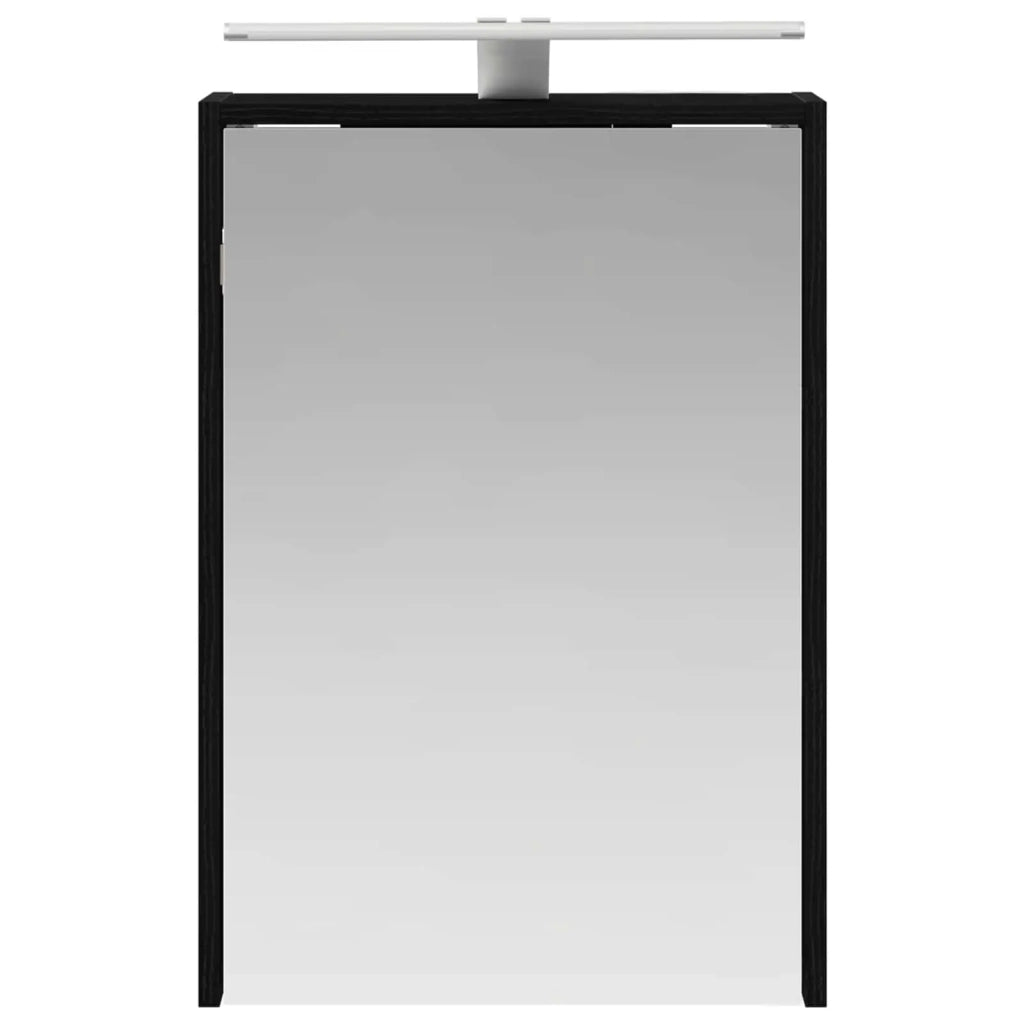 Mobiletto per specchio da bagno Rovere Nero 43 x 16 x 62.5 cm