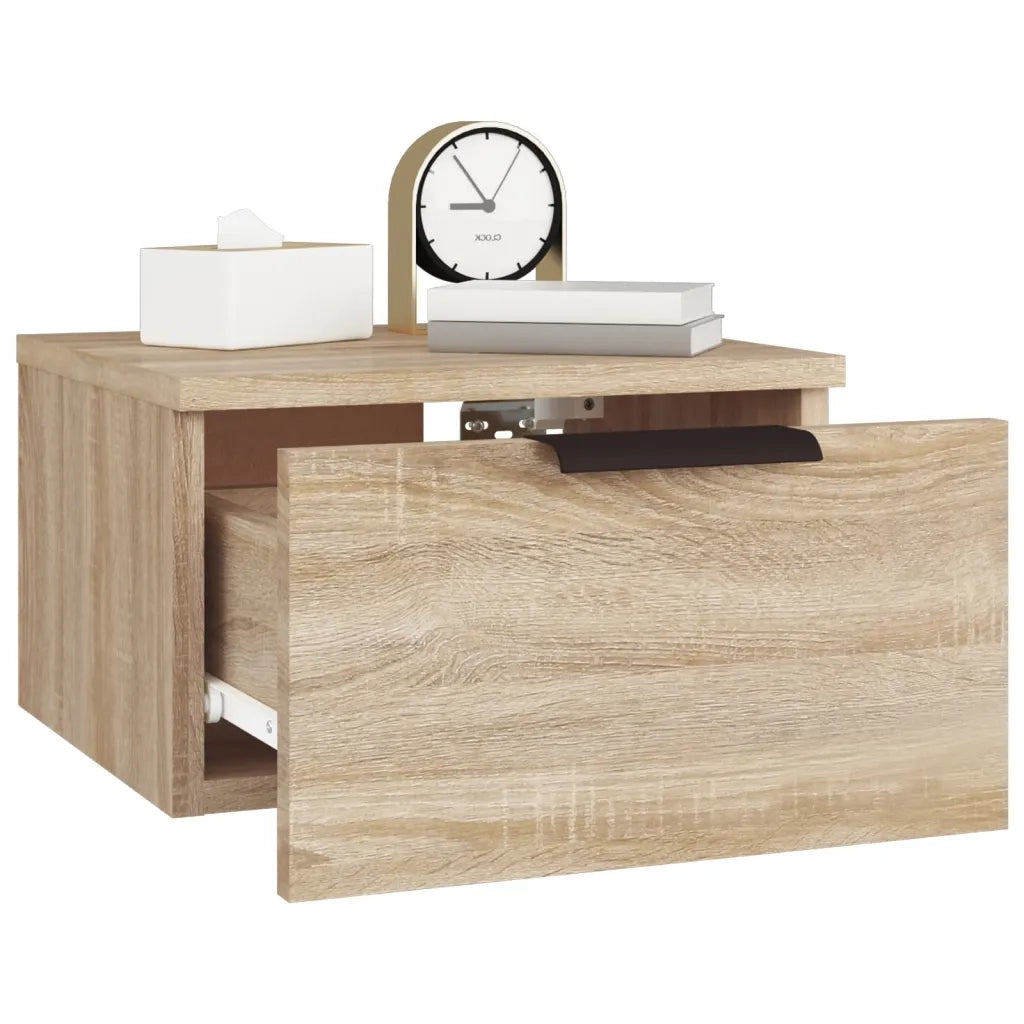 Comodino a Muro Rovere Sonoma 34x30x20 cm cod mxl 65589