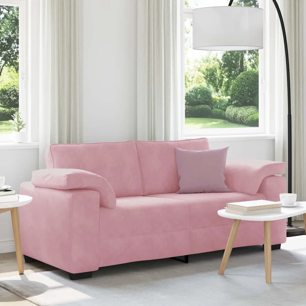 Divano Divanetto Rosa 180x77x82 cm in Velluto 4105270