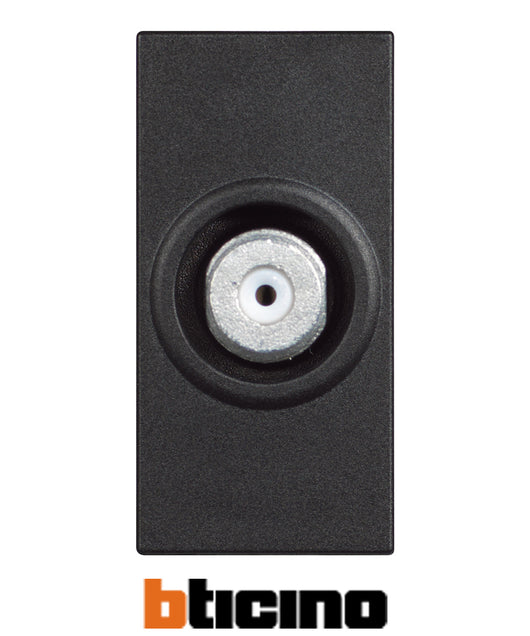 Bticino connettore coassiale TV tipo F colore grigio