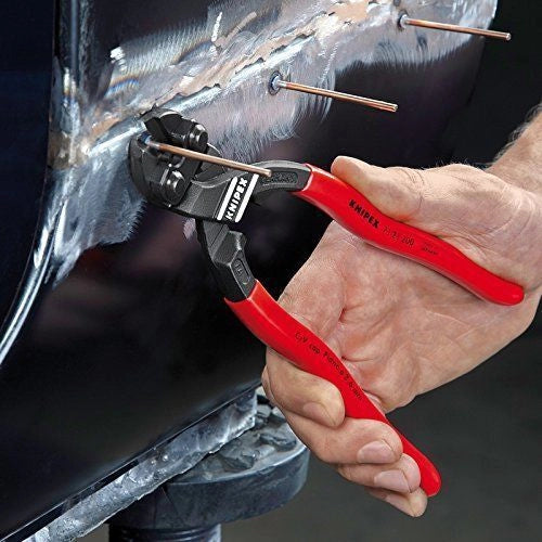 KNIPEX 71 21 200 CoBolt Tronciasquadre a Doppia Leva Testa Piegata 20° Impugnature Rivestite Colore Nero