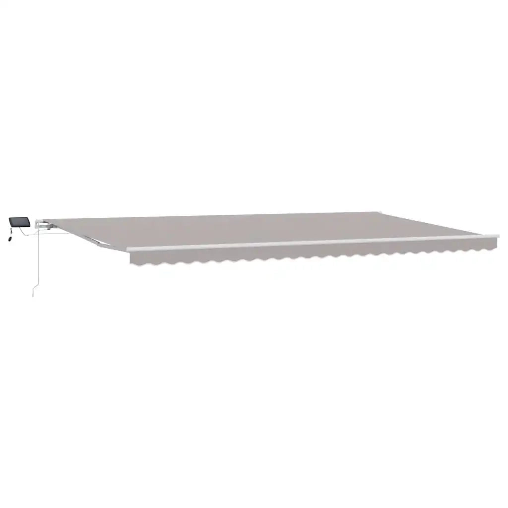 Tenda Retrattile Grigio chiaro 600 × 350 cm Tessuto e acciaio 3331766