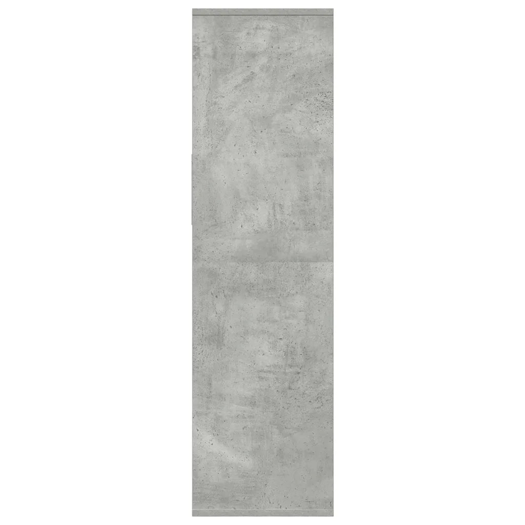 Libreria Grigio Cemento 34x31x112 cm in Legno Multistrato