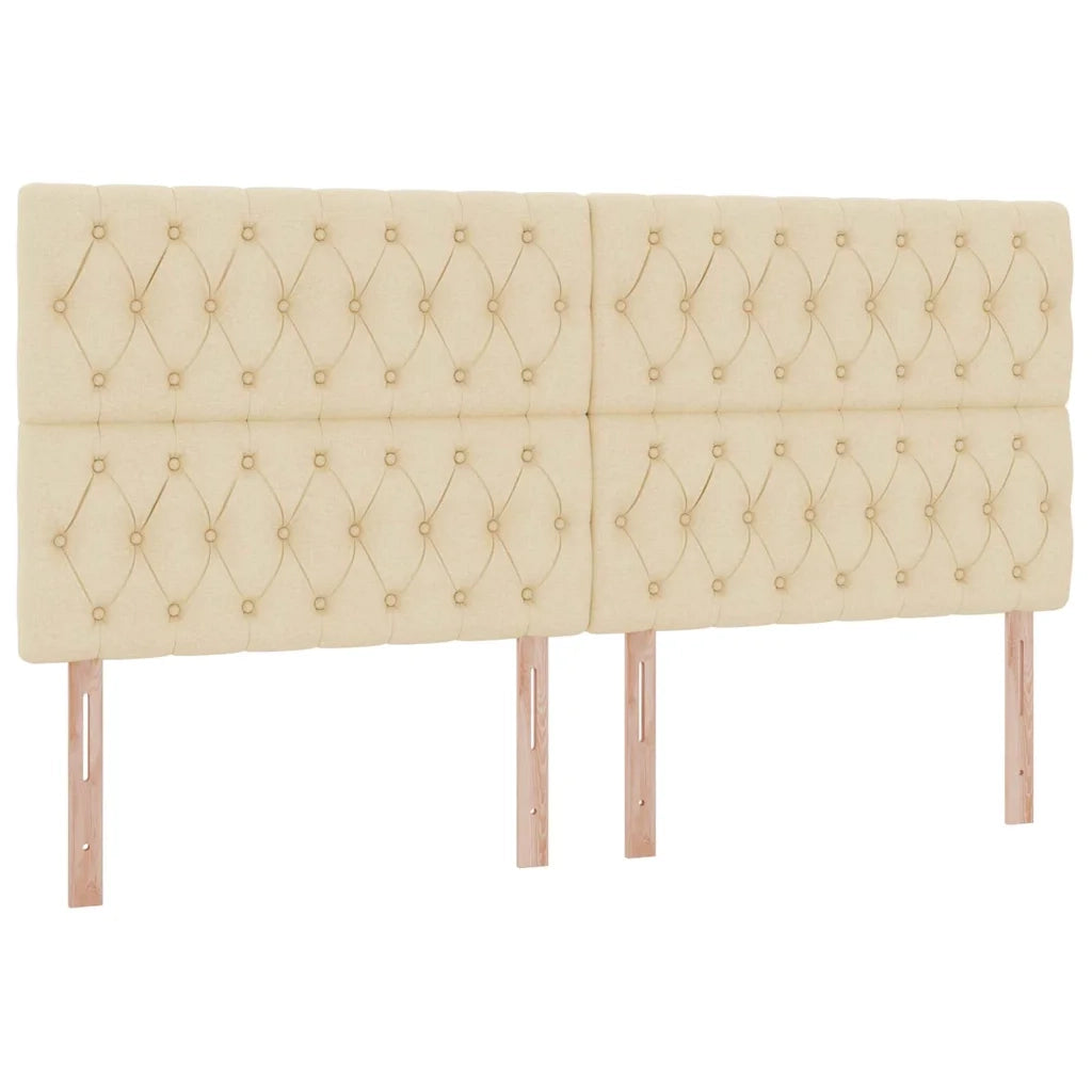 Letto con contenitore e materasso Crema 200 x 200 cm Poliestere 3371869