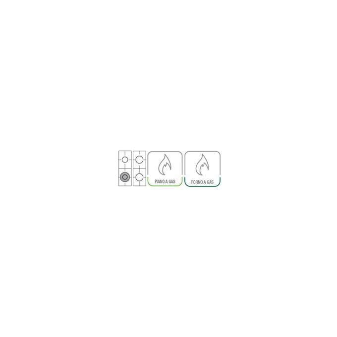 Lofra M66GV-C Cucina con Forno a Gas Ventilato, 60x60cm