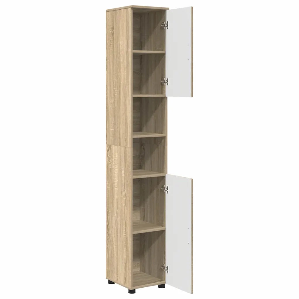 Mobile da Bagno con porta Rovere Sonoma 30 x 35 x 192 cm 883336