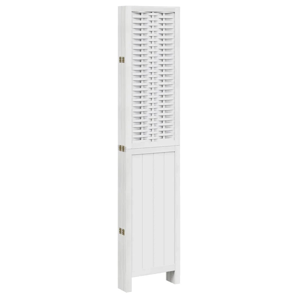 Divisorio Ambienti | Divider per stanze | Paravento 6Pannelli Bianco Legno Massello di Paulownia