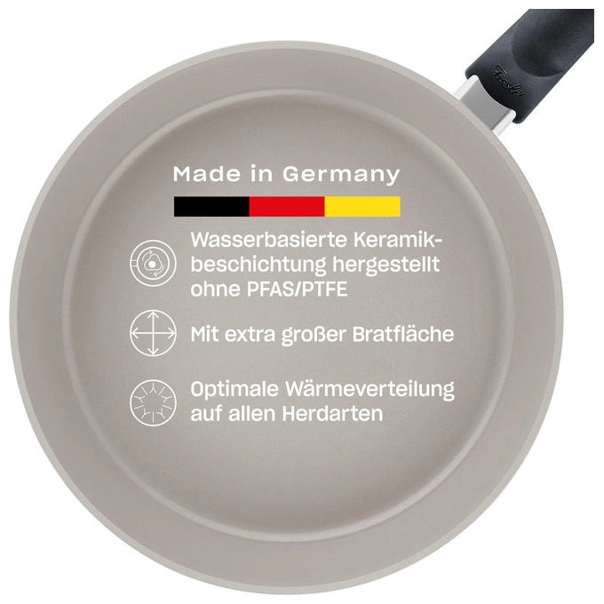 Fissler Padella Ceratal Comfort 20 cm Alluminio Rivestimento Ceramico Grigio