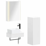 Set di mobili per il bagno 4 pcs Bianco 3407399