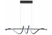 Lampada a sospensione Serpent LED 34W nera Reality