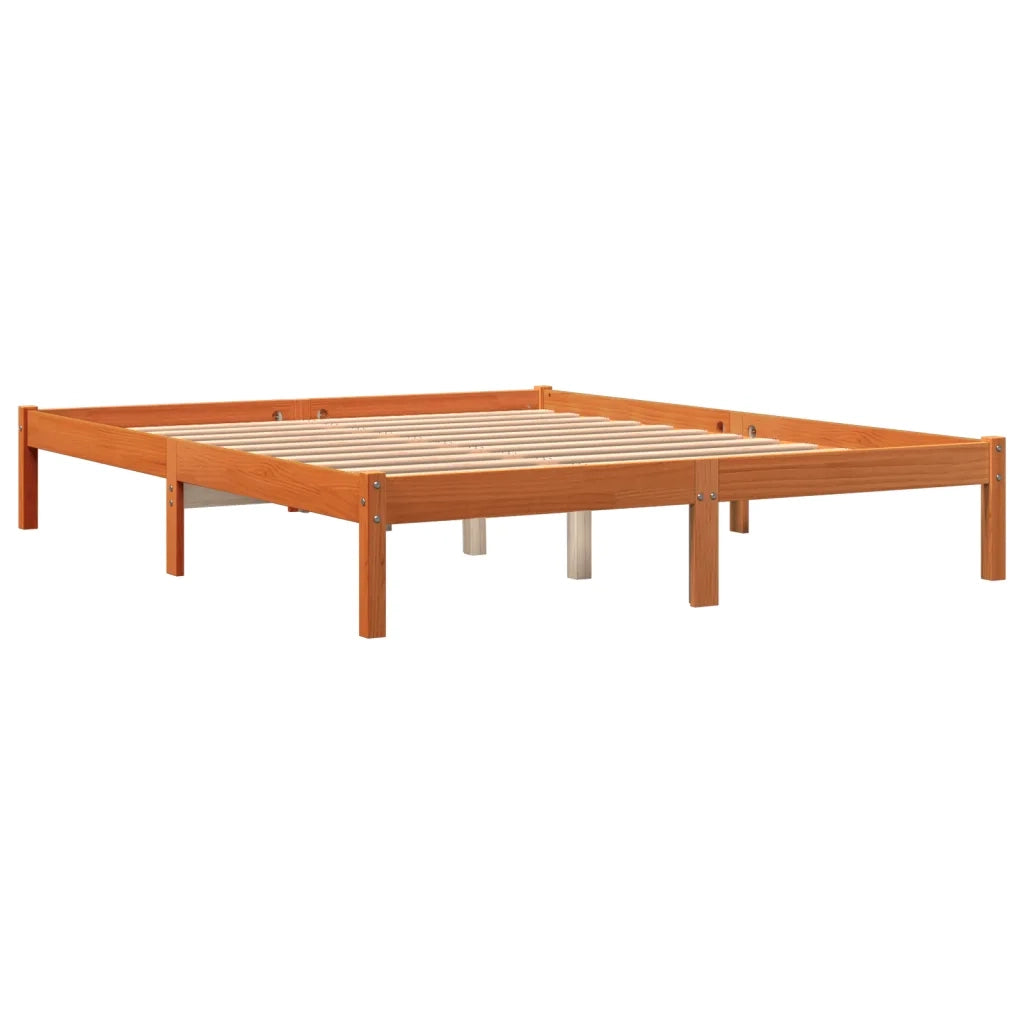 Giroletto Marrone Cera 160x200 cm in Legno Massello di Pinocod mxl 87685