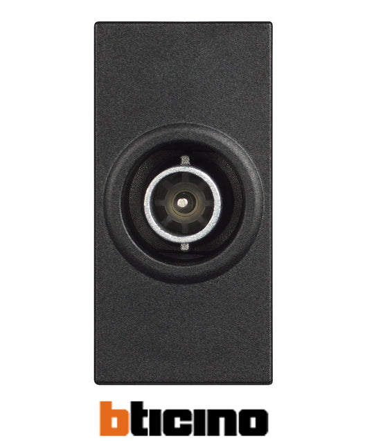 Bticino Presa coassiale TV passante 14db colore grigio