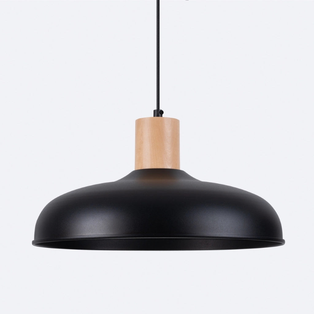 Lampada a sospensione INDY Peach Puff Dome in acciaio bianco opaco 38 cm 15 W LED