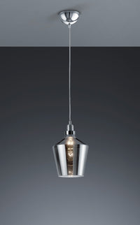 Lampada Sospensione in Legno Vetro Interno Vintage Calais GD Trio