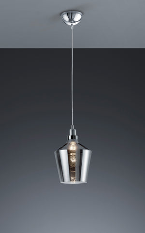 Lampada Sospensione in Legno Vetro Interno Vintage Calais GD Trio