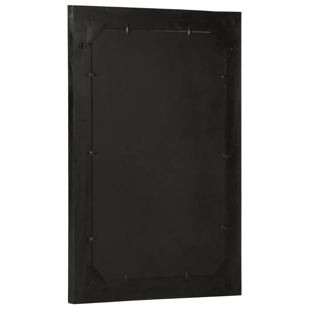 Specchio da Bagno 50x70x2,5 cm Legno Massello di Mango e Vetro 358351
