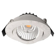 Trade Shop - Faretto Incasso Tondo Slim Luce Soffitto Box Doccia Led 8w Orientabile Dimmerabile - Bianco-bianco Caldo      -