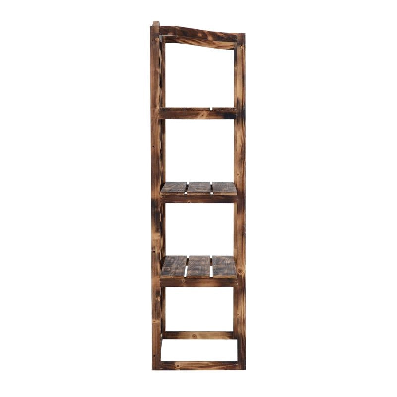 SCAFFALATURA FIORIERA PER PIANTE A 3 RIPIANI IN LEGNO DI ABETE 80 X 40 X 150 CM