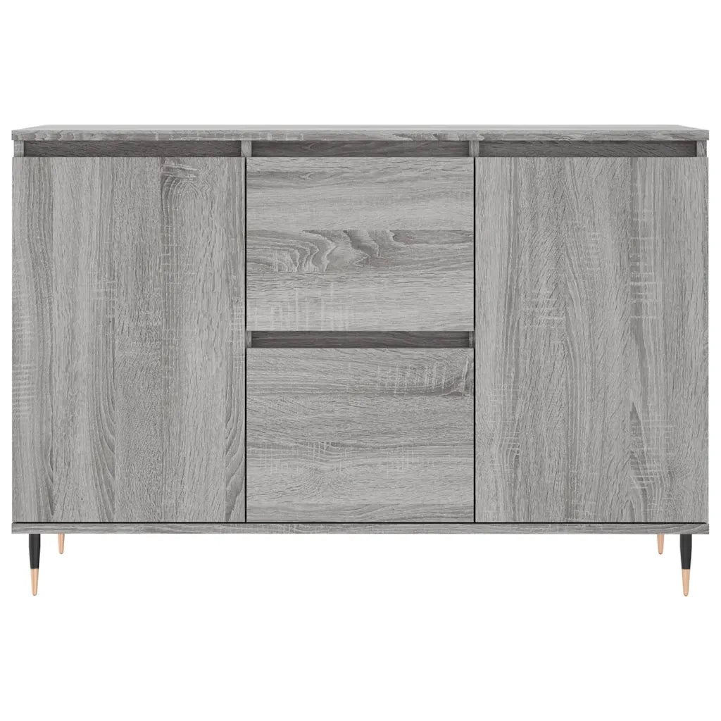 vidaXL Credenza Grigio Sonoma 101,5x35x70 cm in Legno Multistrato