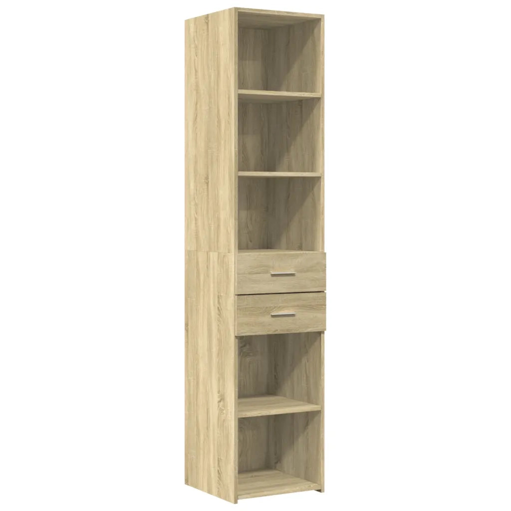 Credenza Rovere Sonoma 40x42,5x185 cm in Legno Multistrato