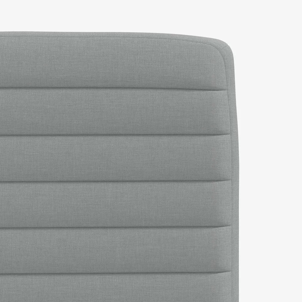 vidaXL Sedie da Pranzo 2 pz Grigio Chiaro in Tessuto