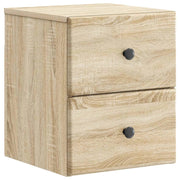 Mobiletto da notte a muro Rovere Sonoma 34,5 x 33 x 40 cm