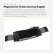 Rugband di supporto magnetico termocondizionante auto riscaldante adattabile 85-106cm