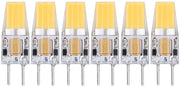 Lampada alogena 5W AC/DC 12V - GY6.35 - Luce calda 2700K - Angolo di dispersione 360 gradi - 6 pezzi - Materiale silicio - Lampada ad incandescenza