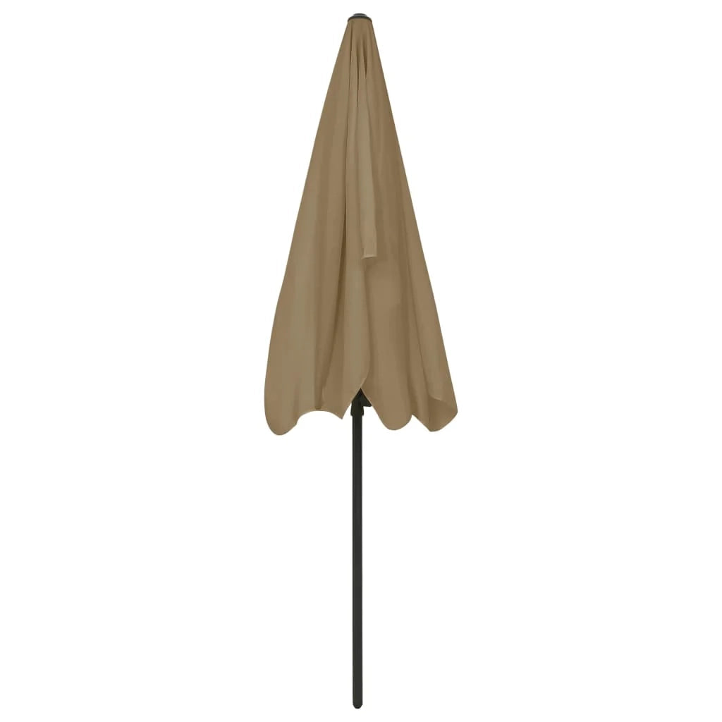 Ombrellone da spiaggia 200 x 125 cm tortora 02_0008406