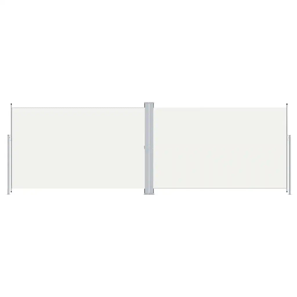Tenda da Sole Laterale Retrattile-Tenda parasole per balcone per giardino Crema 200x600 cm 989645
