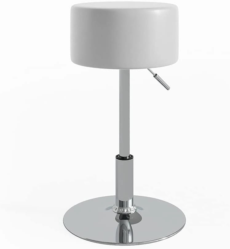 Sgabello Design, Nero, 33.5 x 67 cm per tavolo da toeletta, regolabile in altezza con rivestimento in similpelle resistente