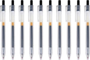 Gelmatite Premium 10 pezzi neri 0,5 mm punta soffice scrittura design unico.