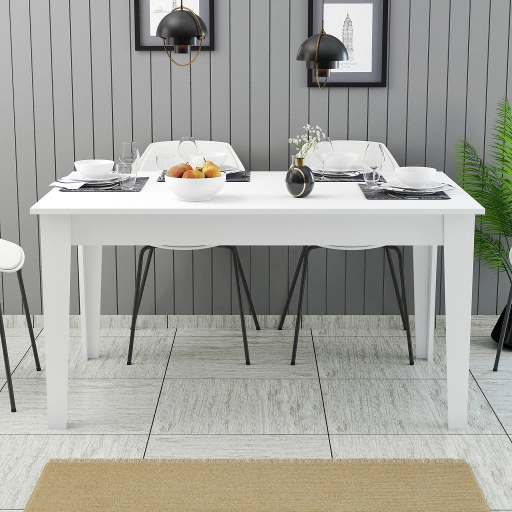 Viverone, Tavolo Fisso 6 Posti, 145x88x75h cm Bianco