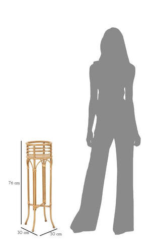 Porta Vaso Panama Stand Ø 30x76 cm in Ferro e Plastica